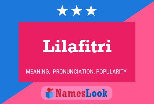 Lilafitri Namensposter