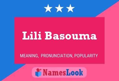 Lili Basouma Namensposter