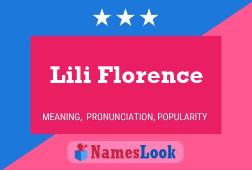 Lili Florence Namensposter