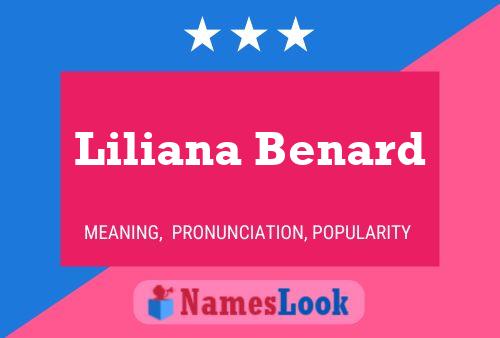 Liliana Benard Namensposter