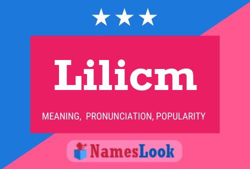 Lilicm Namensposter