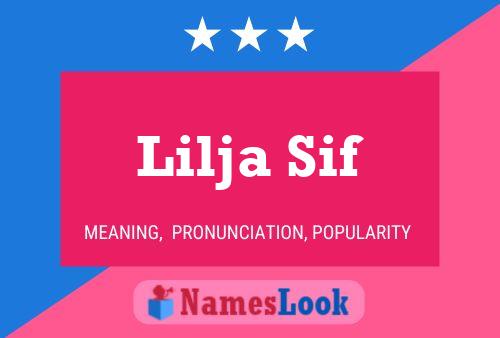 Lilja Sif Namensposter