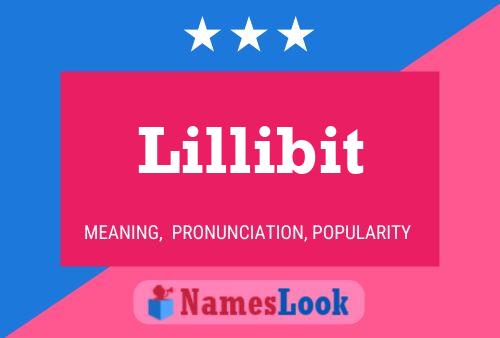 Lillibit Namensposter