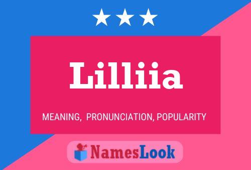 Lilliia Namensposter