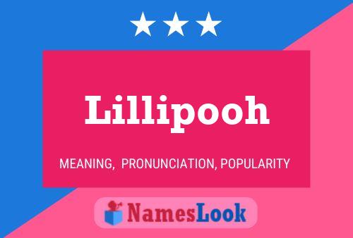 Lillipooh Namensposter