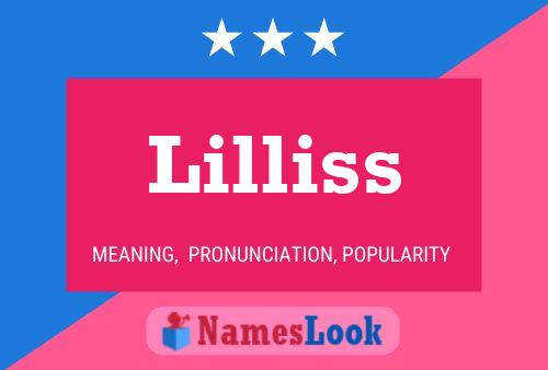 Lilliss Namensposter