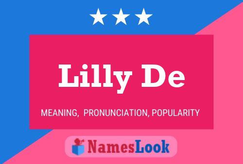 Lilly De Namensposter