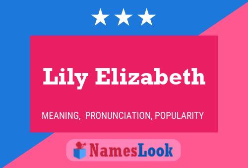 Lily Elizabeth Namensposter