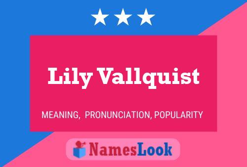 Lily Vallquist Namensposter