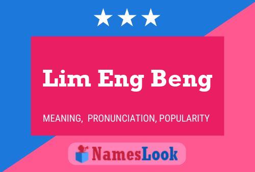 Lim Eng Beng Namensposter