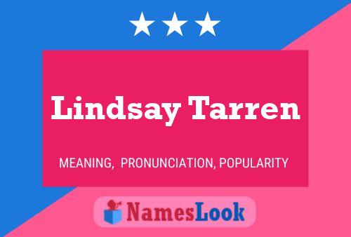 Lindsay Tarren Namensposter