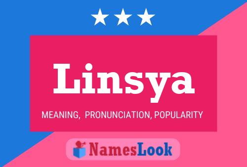 Linsya Namensposter