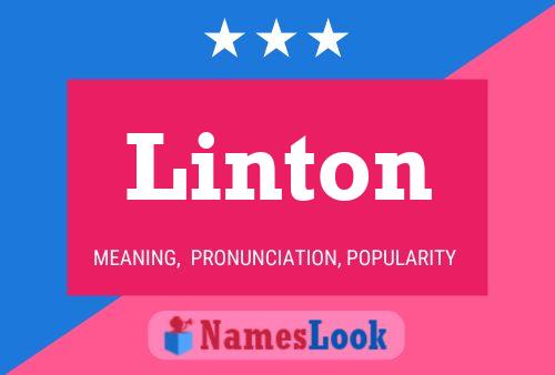 Linton Namensposter