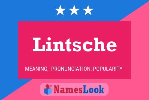 Lintsche Namensposter