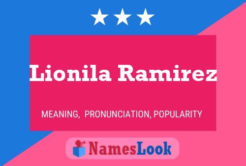 Lionila Ramirez Namensposter