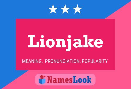 Lionjake Namensposter