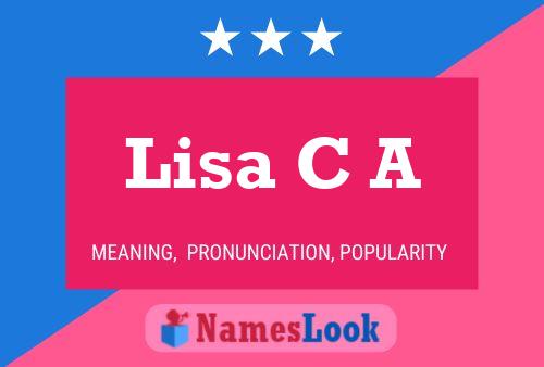 Lisa C A Namensposter