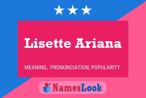 Lisette Ariana Namensposter