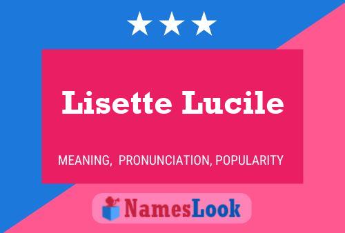 Lisette Lucile Namensposter