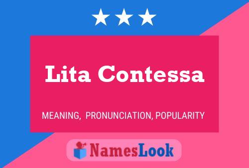 Lita Contessa Namensposter