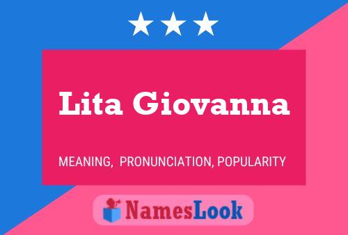 Lita Giovanna Namensposter