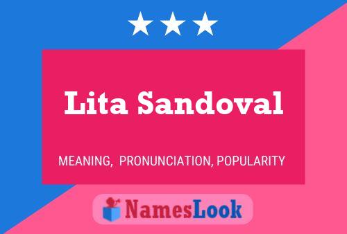 Lita Sandoval Namensposter