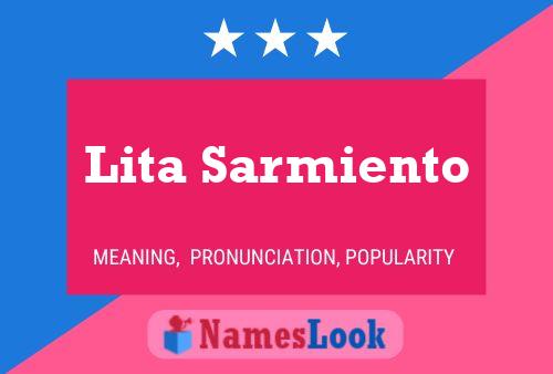 Lita Sarmiento Namensposter