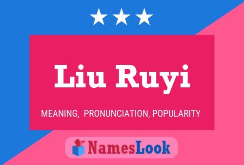 Liu Ruyi Namensposter