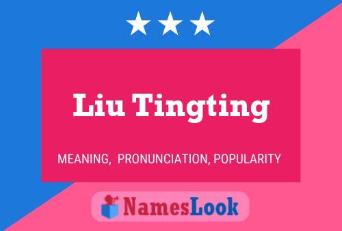 Liu Tingting Namensposter