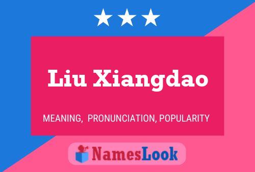 Liu Xiangdao Namensposter