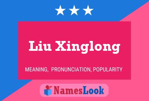 Liu Xinglong Namensposter