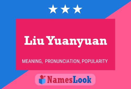 Liu Yuanyuan Namensposter