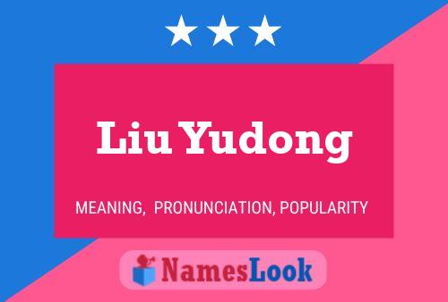 Liu Yudong Namensposter