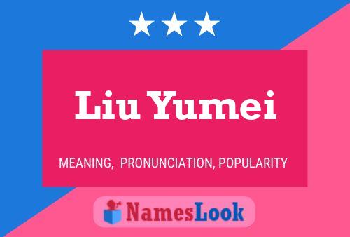 Liu Yumei Namensposter