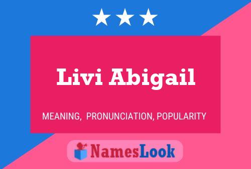 Livi Abigail Namensposter