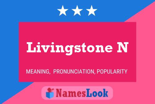 Livingstone N Namensposter