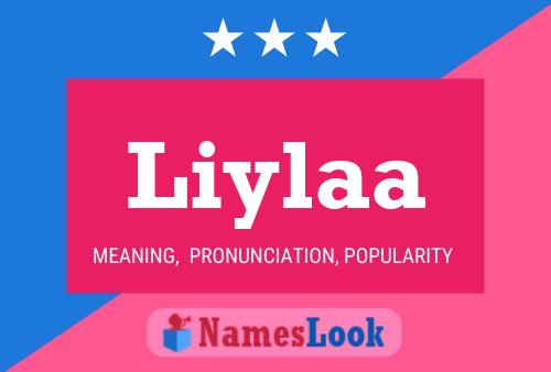 Liylaa Namensposter