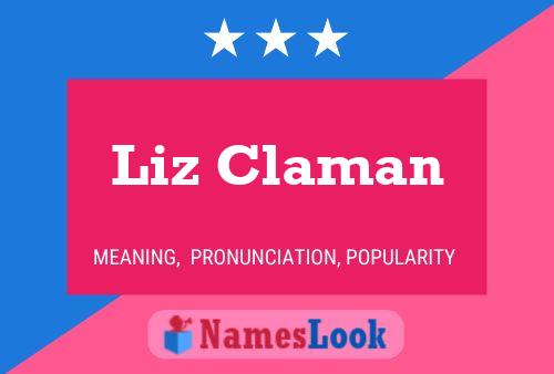 Liz Claman Namensposter