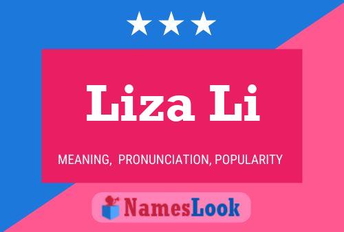 Liza Li Namensposter