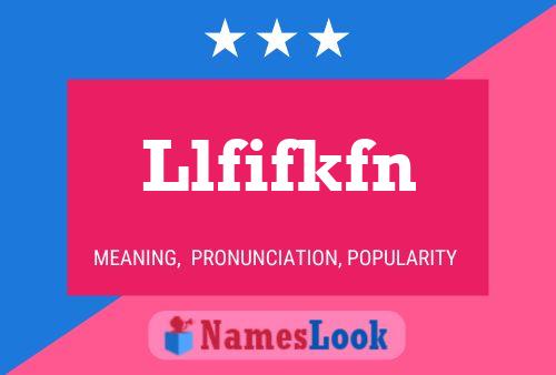 Llfifkfn Namensposter