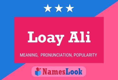 Loay Ali Namensposter