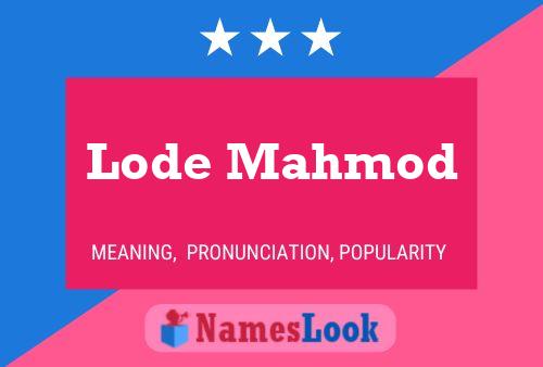 Lode Mahmod Namensposter