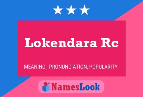 Lokendara Rc Namensposter