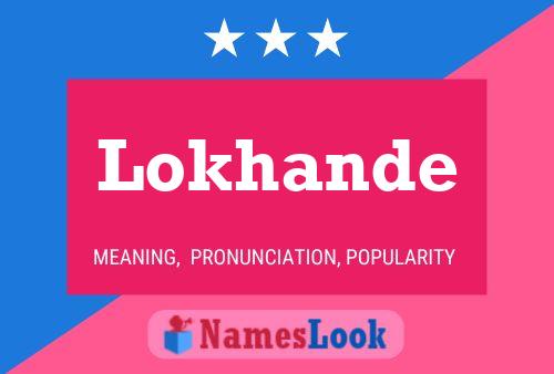 Lokhande Namensposter