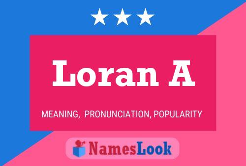 Loran A Namensposter