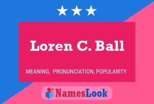 Loren C. Ball Namensposter