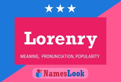 Lorenry Namensposter