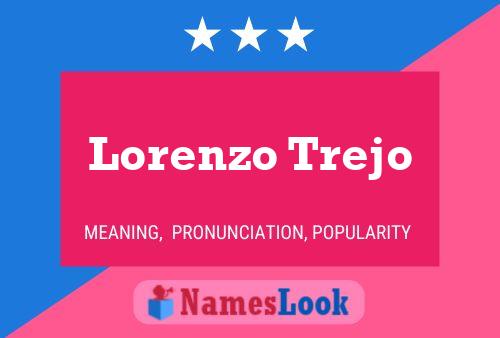 Lorenzo Trejo Namensposter