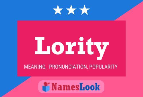 Lority Namensposter