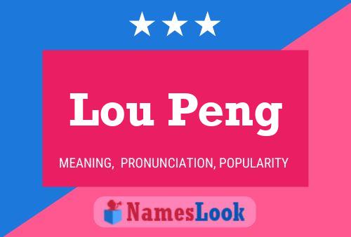 Lou Peng Namensposter